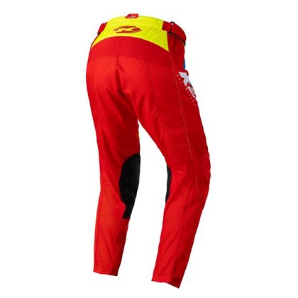 Pantalón de motocross Kenny TRACK FOCUS 2024 - Amarillo / Rojo