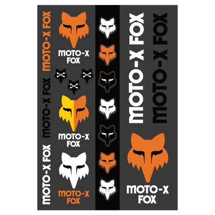 Stickers Fox HERITAGE TRACK PACK - Negro / Blanco