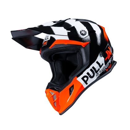 Casco de motocross Pull-in TRASH NIÑO - Naranja / Negro Ref : PUL0501 