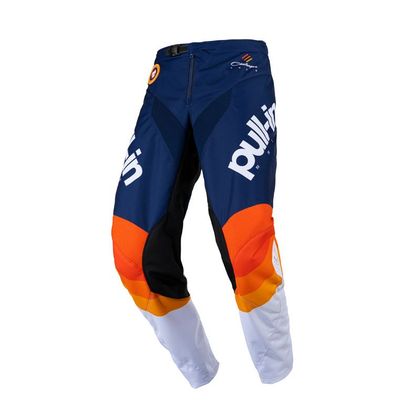 Pantaloni da cross Pull-in RACE KID - Arancione / Blu Ref : PUL0512 
