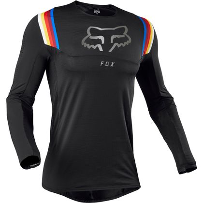 Camiseta de motocross Fox FLEXAIR - VLAR - BLACK 2020
