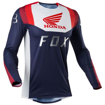 Camiseta de motocross Fox FLEXAIR - HONDA - NAVY RED 2020