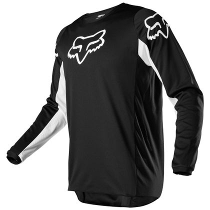 Camiseta de motocross Fox YOUTH 180 - PRIX - BLACK WHITE Ref : FX2712 