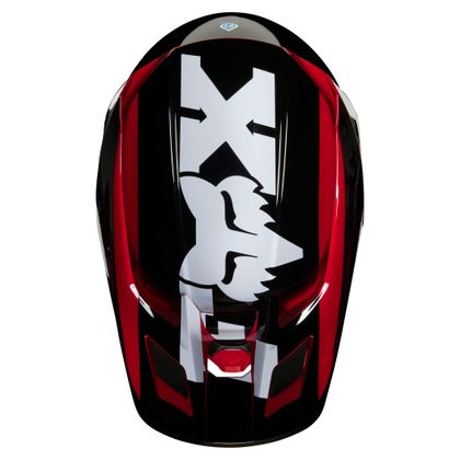Casque cross Fox V2 - HAYL - FLAME RED 2020