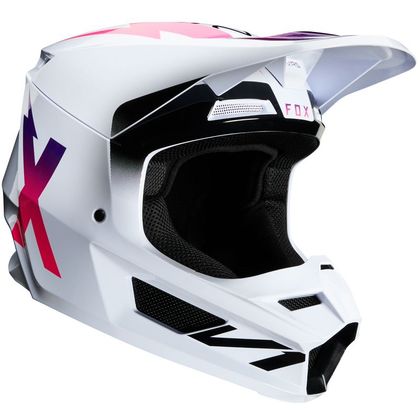 Casco de motocross Fox V1 - WERD - WHITE 2020