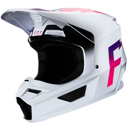 Casco de motocross Fox V1 - WERD - WHITE 2020 Ref : FX2476 