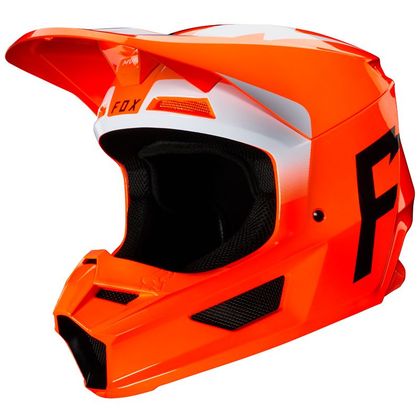 Casco de motocross Fox V1 - WERD - ORANGE FLUO 2020
