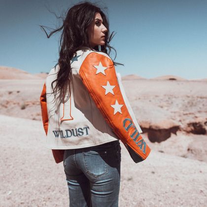 Wildust STARS&STRIPES Motorbike Jacket - Orange / Blue