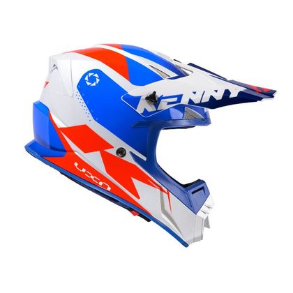 Casco de motocross Kenny TRACK - GRAPHIC 2024 - Azul / Blanco