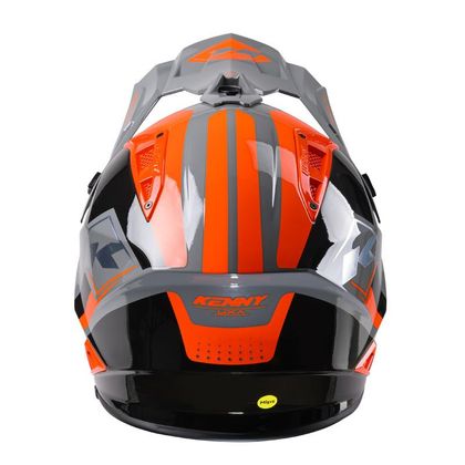 Casco de motocross Kenny TITANIUM - GRAPHIC 2024 - Gris / Naranja