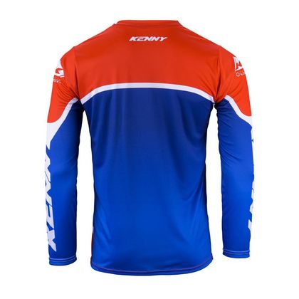 Camiseta de motocross Kenny TRACK - FOCUS 2024 - Azul / Blanco