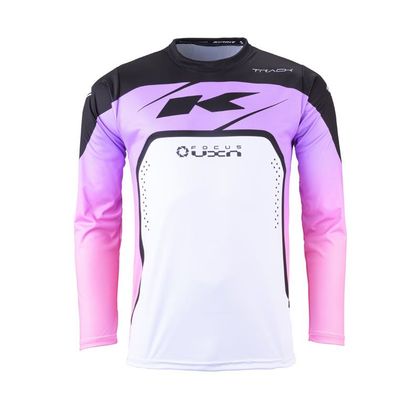 Camiseta de motocross Kenny TRACK - FOCUS 2024 - Blanco / Rosa Ref : KE1834-C53697 
