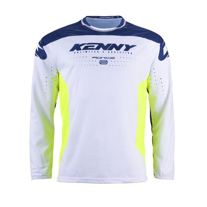 Camiseta de motocross Kenny FORCE 2024 - Azul / Amarillo Ref : KE1825-C52437 