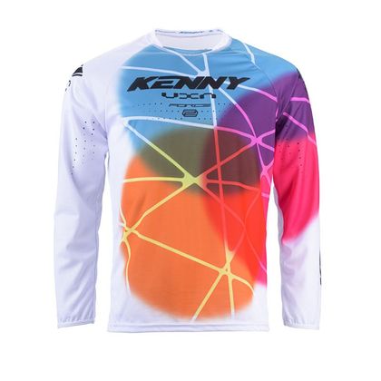 Camiseta de motocross Kenny FORCE 2024 - Blanco / Multicolor Ref : KE1825-SPHER 