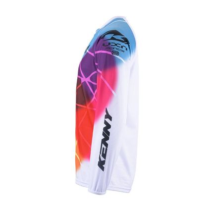 Camiseta de motocross Kenny FORCE 2024 - Blanco / Multicolor