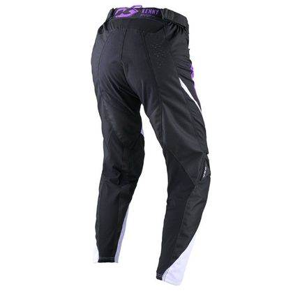 Pantalon Motocross Adulte SCRUB - Certification CE, Polyester Stretch Renforcé, Ventilation, Bleu/orange