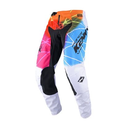Pantalón de motocross Kenny FORCE 2024 - Blanco / Multicolor Ref : KE1836-SPHER 