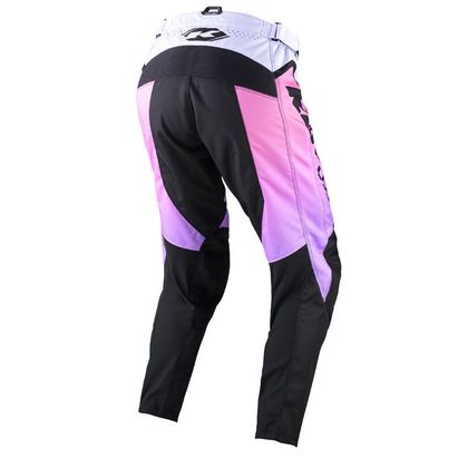 Pantalón de motocross Kenny TRACK - FOCUS 2024 - Blanco / Rosa