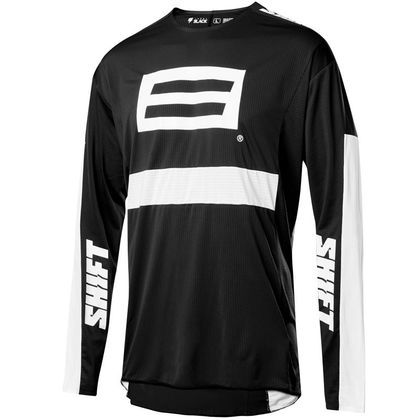 Camiseta de motocross Shift 3LACK G.I FRO BLACK WHITE 2020