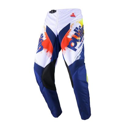 Pantalon cross Pull-in TRASH KID - Bleu / Blanc Ref : PUL0561 