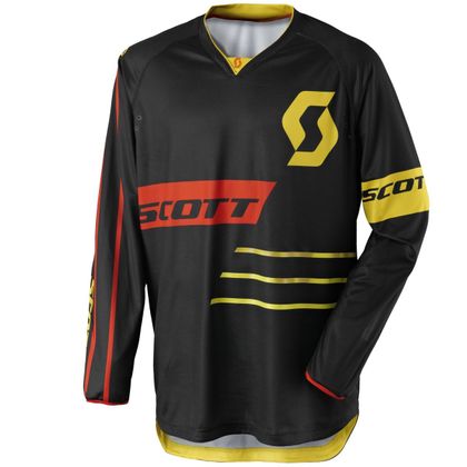 Camiseta de motocross Scott 350 DIRT BLACK YELLOW  2017