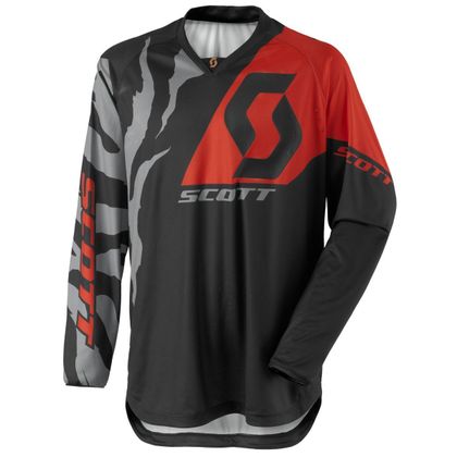 Camiseta de motocross Scott 350 RACE BLACK ORANGE NIÑO  Ref : SCO0554 