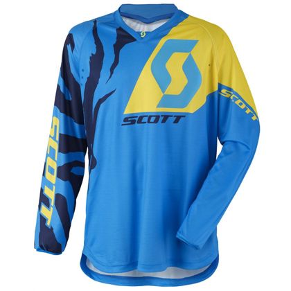 Camiseta de motocross Scott 350 RACE BLUE YELLOW  2017 Ref : SCO0528 