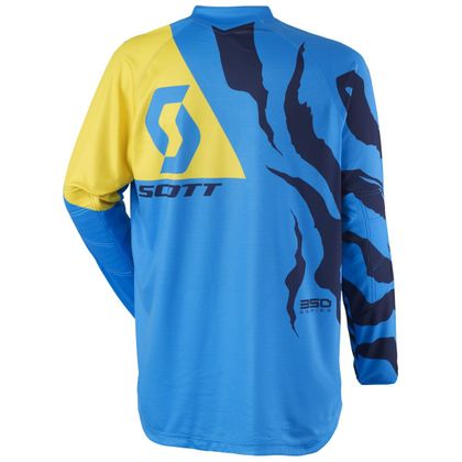Camiseta de motocross Scott 350 RACE BLUE YELLOW  2017