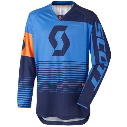 Camiseta de motocross Scott 350 TRACK BLUE ORANGE  2017 Ref : SCO0535 