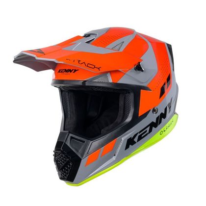 Kenny TRACK - GRAPHIC 2025 Cross helmet - Grey / Orange Ref : KE2269 