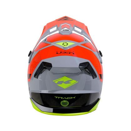 Kenny TRACK - GRAPHIC 2025 Cross helmet - Grey / Orange