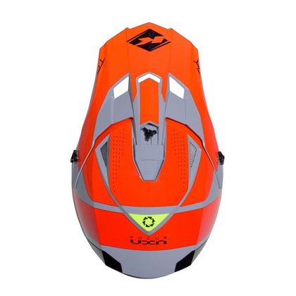 Kenny TRACK - GRAPHIC 2025 Cross helmet - Grey / Orange