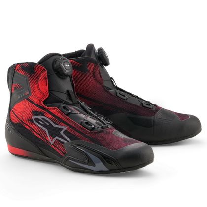 Ténis de Moto Alpinestars CELER VENTED - Preto / Vermelho Ref.: AP4093-BBR001 