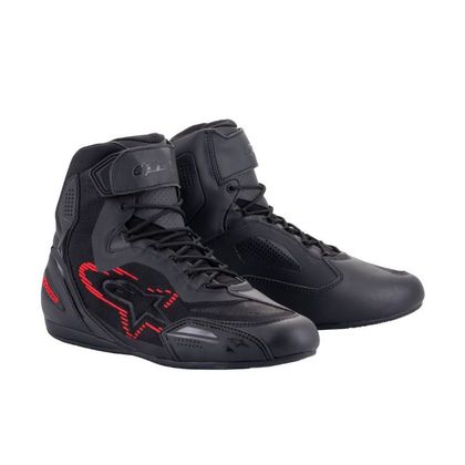 Baskets Alpinestars FASTER-3 RIDEKNIT - Noir / Rouge Ref : AP12262-C63869 