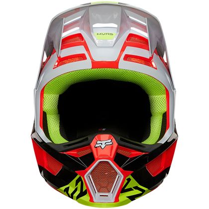 Casco de motocross Fox V2 VOKE - FLUO RED - GLOSSY 2021