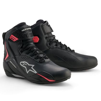 Alpinestars STELLA FASTER-4 DRYSTAR Motorbike sneakers - Black / Pink Ref : AP3885 