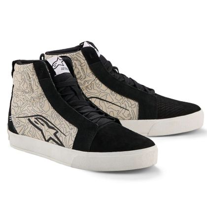 Alpinestars RIDE-63 CANVAS Motorcycle Sneakers - Black / Grey Ref : AP4097 
