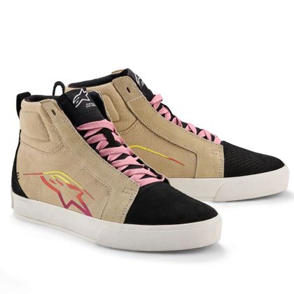 Ténis de Moto Alpinestars RIDE-63 CANVAS - Bege / Preto Ref.: AP4097-BBW01 