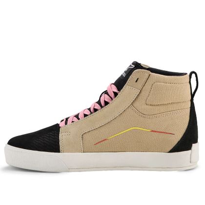 Ténis de Moto Alpinestars RIDE-63 CANVAS - Bege / Preto