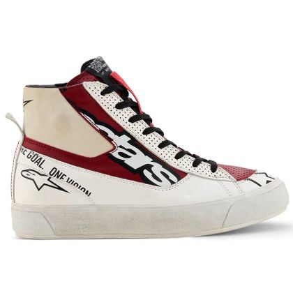 Alpinestars STELLA STATED FLAIR Motorrad-Sneaker - Weiß / Rot