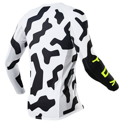 Camiseta de motocross Fox FLEXAIR - PSYCOSIS - BLACK WHITE 2023