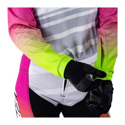 Tenue cross Leatt 3.5 RIDE KIT MAILLOT+PANTALON JUNIOR 2026 - Blanc / Rose