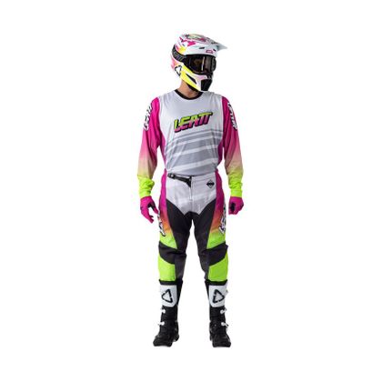 Tenue cross Leatt 3.5 RIDE KIT V26 MAILLOT+PANTALON 2026 - Blanc / Rose