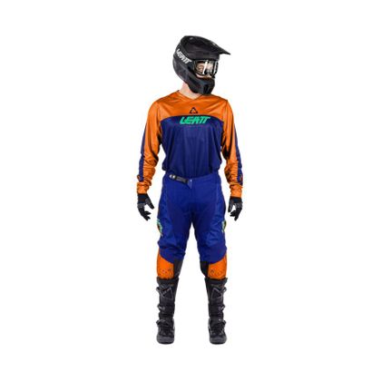 Tenue cross Leatt 3.5 RIDE KIT V26 MAILLOT+PANTALON 2026 - Orange / Bleu