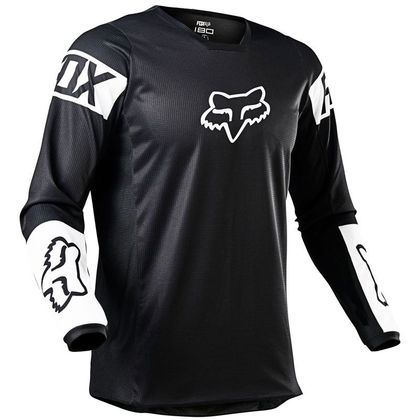 Camiseta de motocross Fox 180 - REVN - BLACK WHITE 2021
