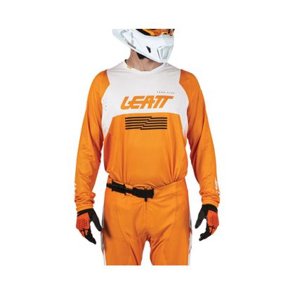Maillot cross Leatt 4.5 LITE 2026 - Orange / Blanc