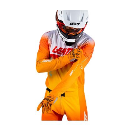 Maillot cross Leatt 5.5 ULTRAWELD 2026 - Orange / Blanc