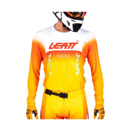 Maillot cross Leatt 5.5 ULTRAWELD 2026 - Orange / Blanc
