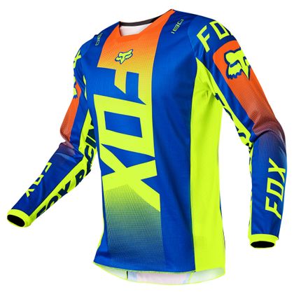 Censo nacional Darse prisa musical Camiseta de motocross Fox 180 - OKTIV - BLUE - Equipaciones completas -  Motoblouz.es