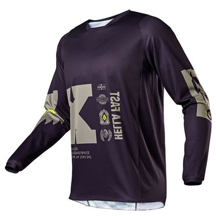 Camiseta de motocross Fox 180 - ILLMATIK - DARK PURPLE SAND 2021 - Beige / Violeta